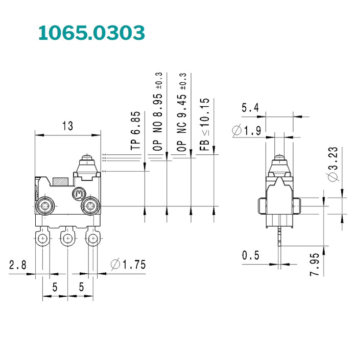 Marquardt Snap-action switches 1065.0303